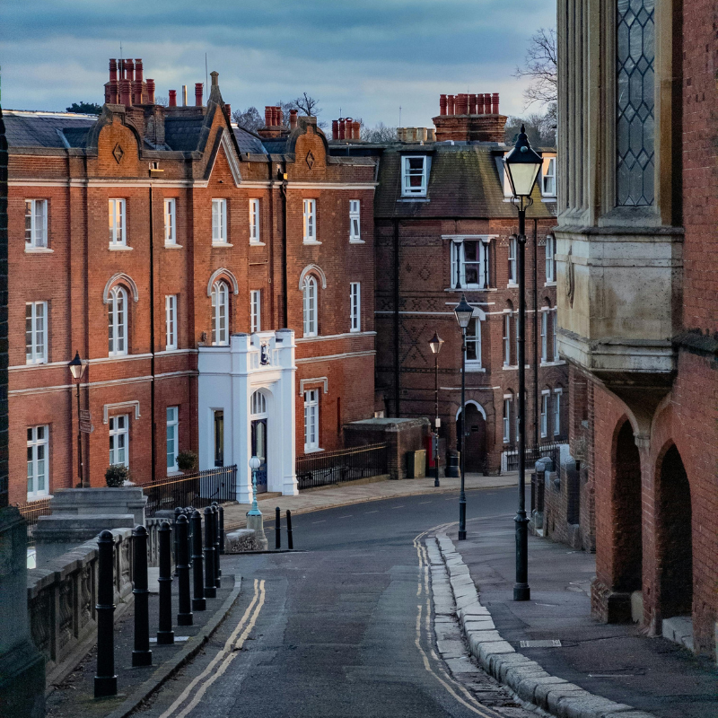 A Hertfordshire street - finding a babysitter 